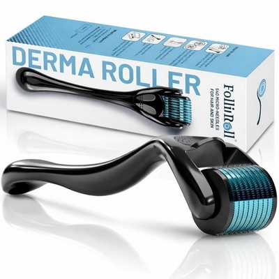 Derma Roller 540 Titanium Microneedles for Hair Beard