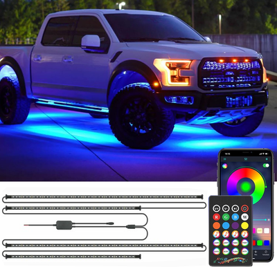 #ad #ad Bright 1200lm RGB Underglow Lights 4PCS Kit w Remote for Car SUV Truck Exterior $34.73