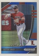 2020 Panini Prizm Draft Picks Blue & Carolina Hyper Justin Lavey #PDP103 07x7