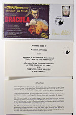 Warren Mitchell Actor Autographed Dracula Envelope 24/24 w/COA USP2-147