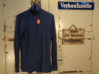 Orig.Norwegische Armee 80% Merino Wool Thick Shirt 200 navyblau Large neu 2989