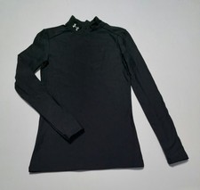 Under Armour Women's Small Fitted Sweater Black Athletic Gym Workout