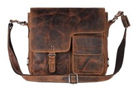 Greenburry Vintage Messenger Bag UmhäNgetasche Tasche Brown Braun Neu