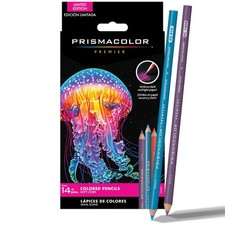 Soft Core Colored Pencils for Dark Paper 14 Count Art Drawing Coloring Set