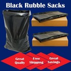 Extra Tough Black Rubble Sacks Builders Waste Bags Strong Refuse Sacks Packaging