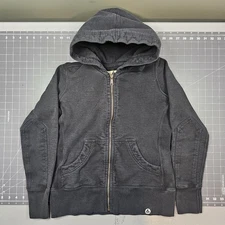 American Giant Hoodie Small Black Full Zip Heavyweight Cotton Workwear  USA Made