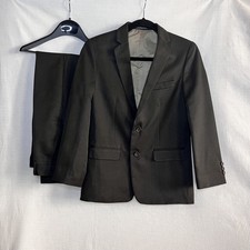 Van Heusen, Boys Dark Brown Suit Set, Size 14