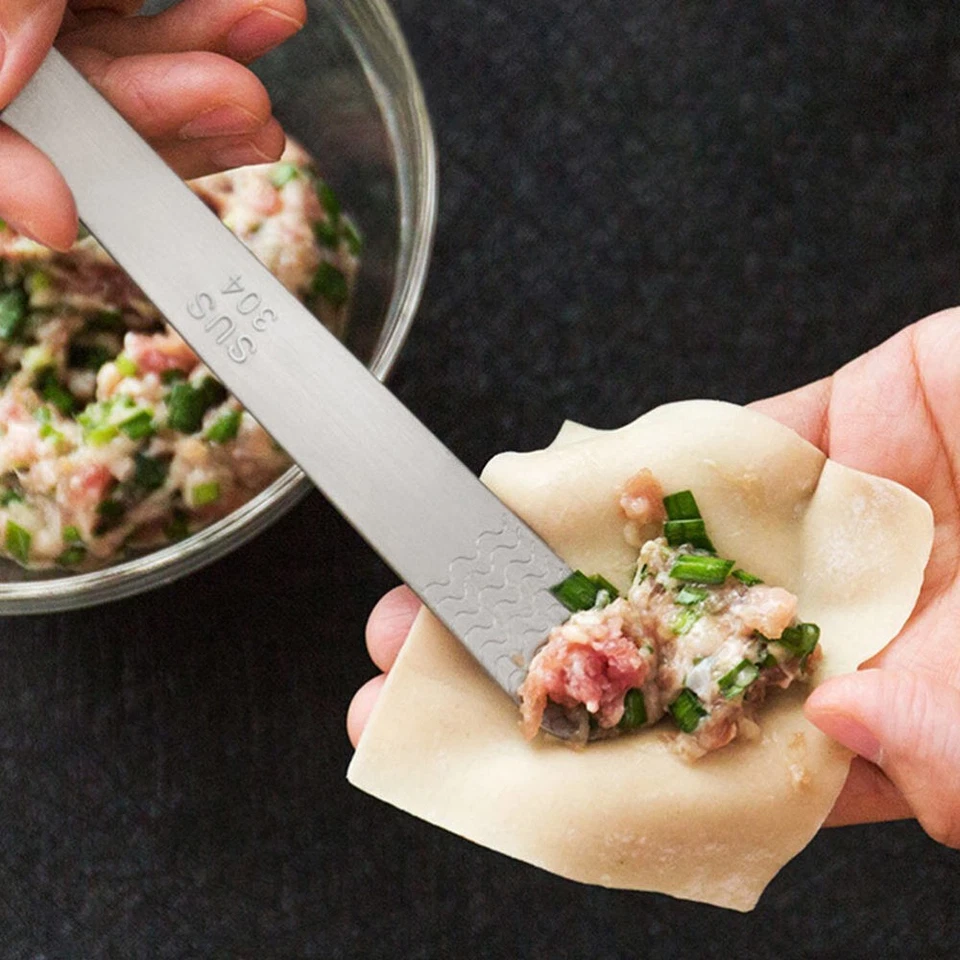 4pcs Ravioli Press Tool Pierogi Dumpling Maker Ravioli Stuffing Spoon - Image 3 of 4