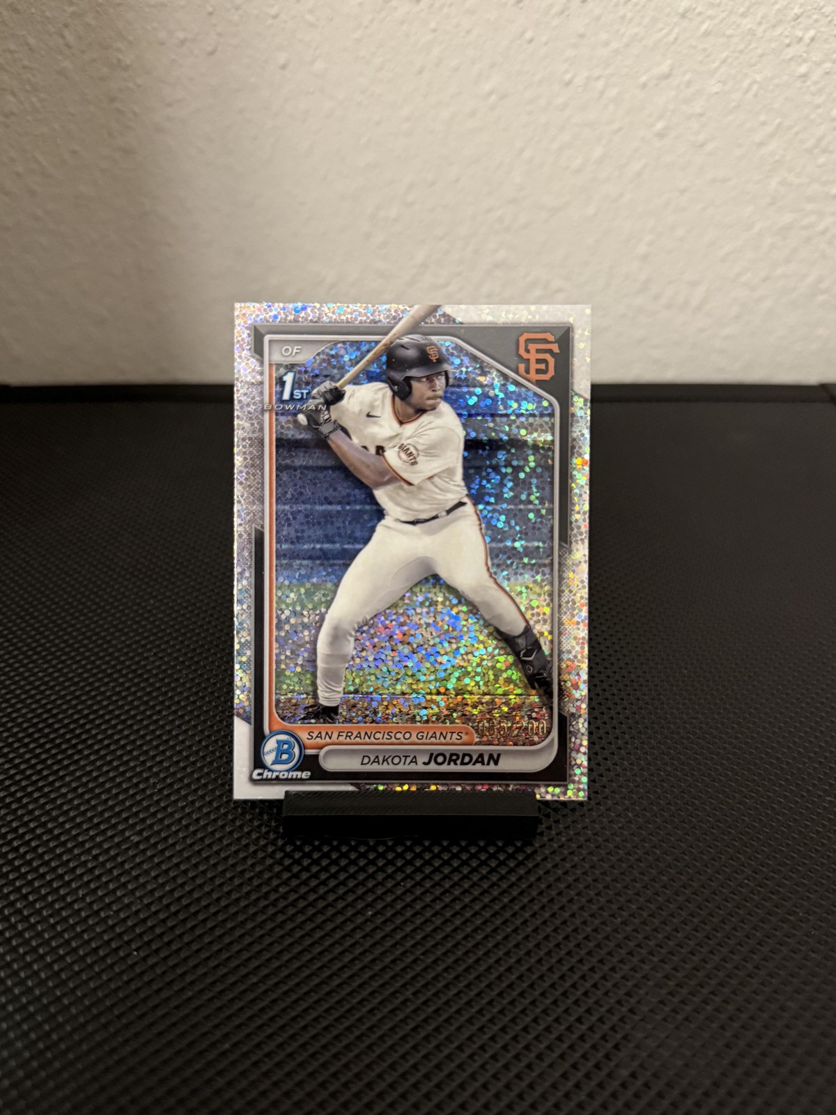 2024 Bowman Draft #BDC-71 Dakota Jordan 1st Bowman Chrome Sparkles #/200