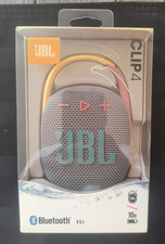 JBL Clip 4 Portable Bluetooth Speaker - Gray - Brand New