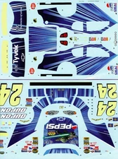 1/24  JWTBM 2005  #24 JEFF GORDON "STAR WARS" YODA CHEVY NASCAR DECAL