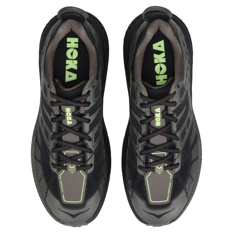 Hoka Speedgoat 2 Black Asphalt Grey 1162710-BHLT Men's Size image 5