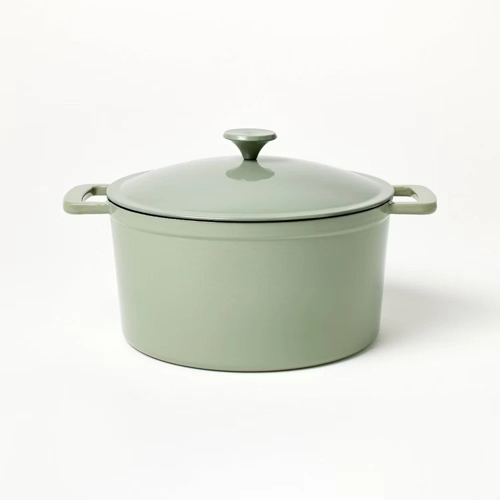 7.5qt Enamel Dutch Oven Sage Green - Figmint
Opens in a new window or tab