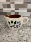 Stangl Pottery Vintage Blueberry Creamer, Brown Glaze Interior, Trenton NJ, 6 oz