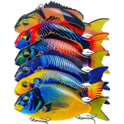 6Pcs Fishing Lures Joint body 24g Hard Swimbait Hooks Wobblers Bass Minnow