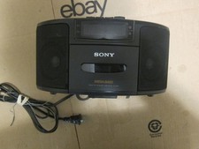 Sony ICF-CS600 stereo radio am fm clock alarm cassette and built in speakers.