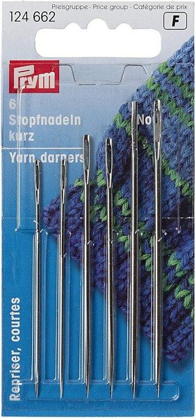 Prym 124662 Stopfnadeln Kurz ST 5/0-1/0 Silberfarbig, Silber-image