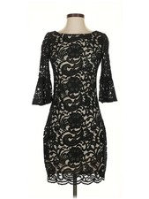 Vince Camuto Women Black Cocktail Dress 0