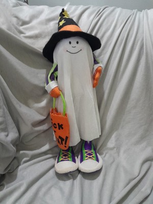 2 Ft Adorable LED Lighted Ghost Trick-Or-Treater Halloween Porch Greeter