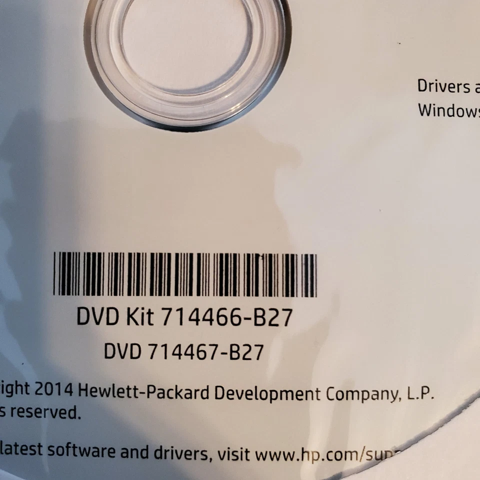 Genuine HP Driver Recovery DVD EliteDesk 700/800 G1 ProDesk 600 G1  Win7 Clean - Image 3 of 4