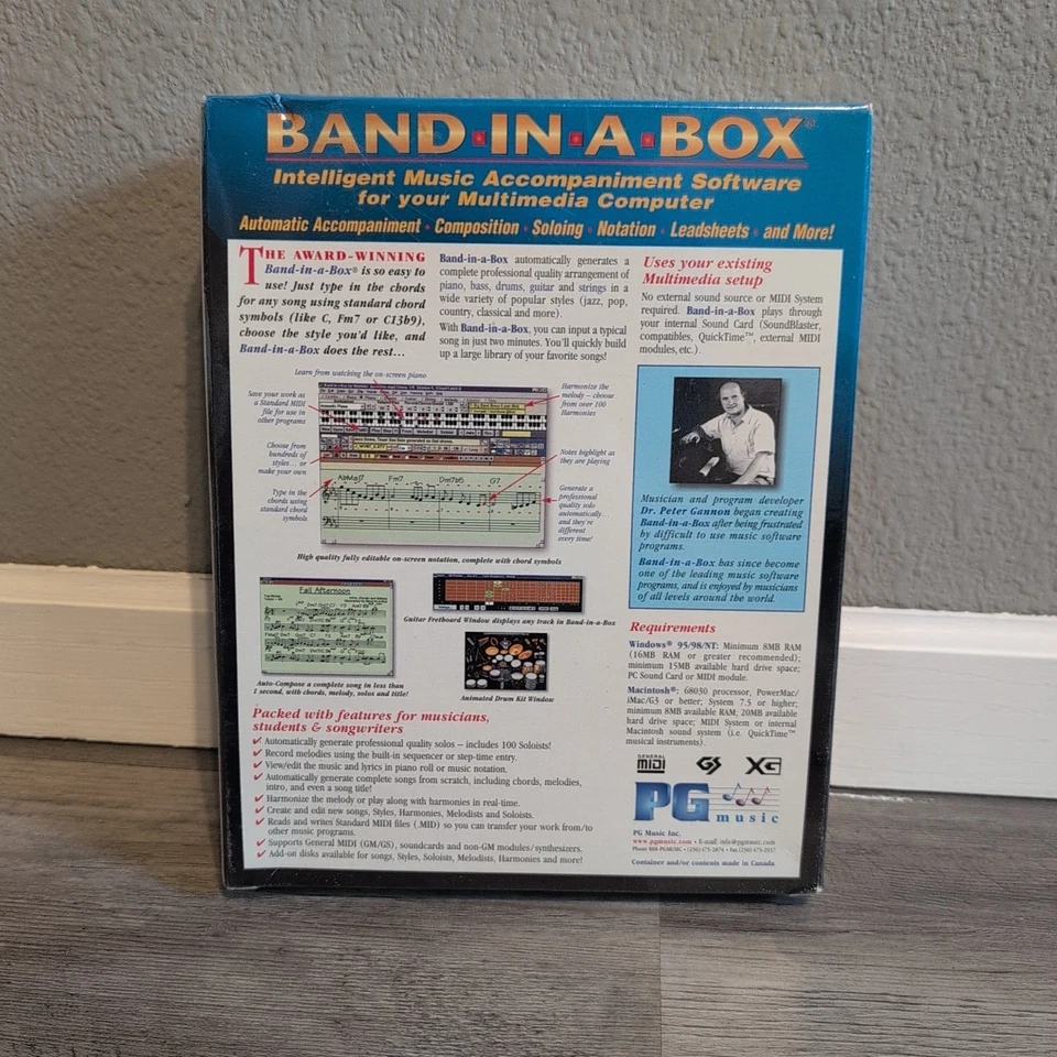 Band-in-a-Box Versión 9 NUEVO SELLADO Software de Música Windows 95/98/NT PG Music Inc Foto 4 de 4