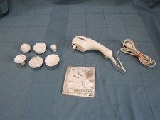 Conair Model HM11R Touch N Tone Massager White 2 Speeds 6 Attachments B