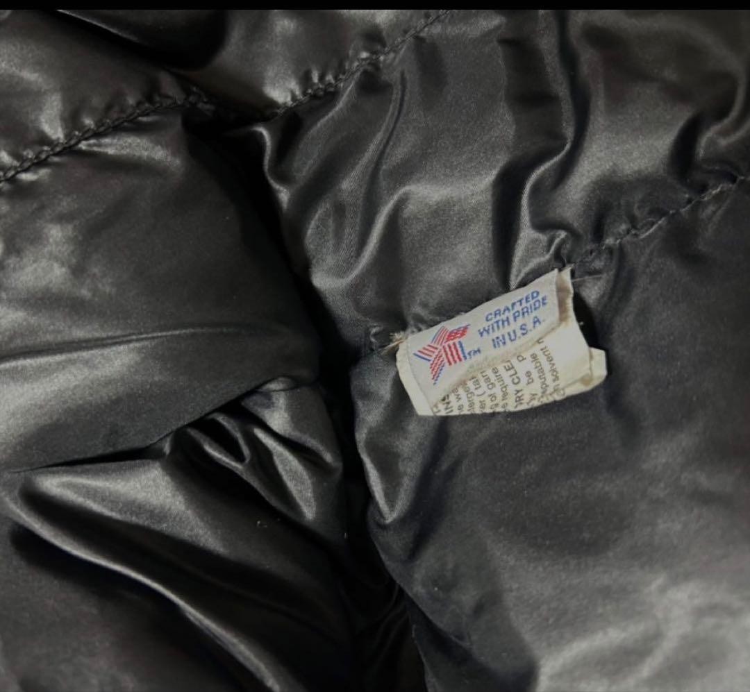 Schott black outer down jacket box silhouette - image 7