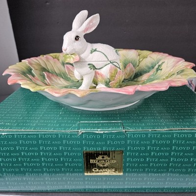 Rare Fritz &Floyd Classics ''Le Lapin'' 15in Chip And Dip Server With BOX 