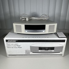 Bose Wave Music System CD Player AWRCC1 AM/FM Radio White In Box WITH REMOTE