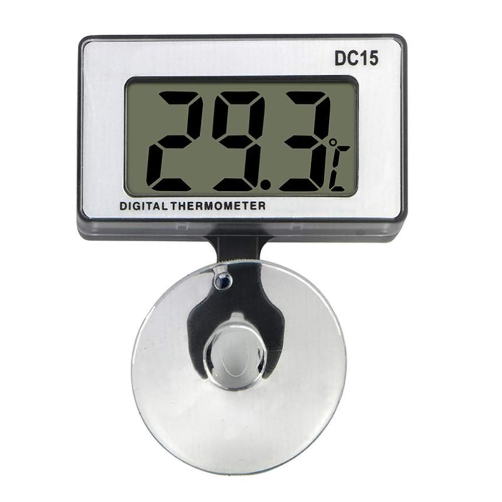 Digital Aquarium Thermometer Submersible with Suction Cup Waterproof LCD Digital