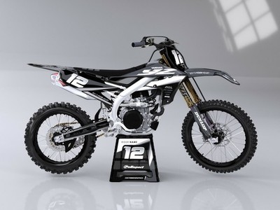 CustomMX: Grafik Kit passend für alle Yamaha YZ YZF WR WRF Modelle 85 12 250 450 426
