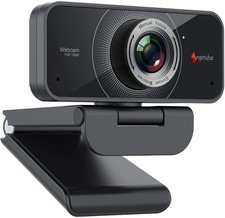 Angetube 1080P Webcam with Microphone, USB Computer Web Cam for Desktop