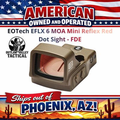 EOTech EFLX 6 MOA Mini Reflex Red Dot Sight - FDE EFLX6RWTAN