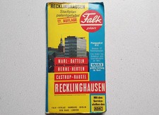 FALK Plan miasta Recklinghausen, Herten, Herne, CAS, 1985, 17. Aufl. używany, dobry