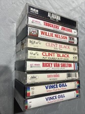 80s/90  s Country Cassette Lot Vince Gill Garth Brooks Clint Black Willie Nelson