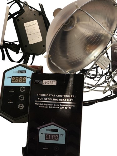 Hedgehog Starter Kit bundle, Heat Lamp, Bulb, thermostat controller