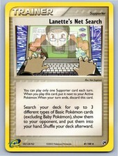 2003 POKEMON SANDSTORM LANETTE'S NET SEARCH 87/100 UC NM A106553 FREE S&H