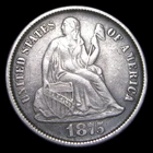 1875-CC Seated Liberty Dime Silver ---- Stunning Rare Coin ---- #PP487