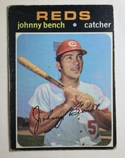 1971 Topps Johnny Bench #250 Cincinnati Reds - POOR/LOW GRADE