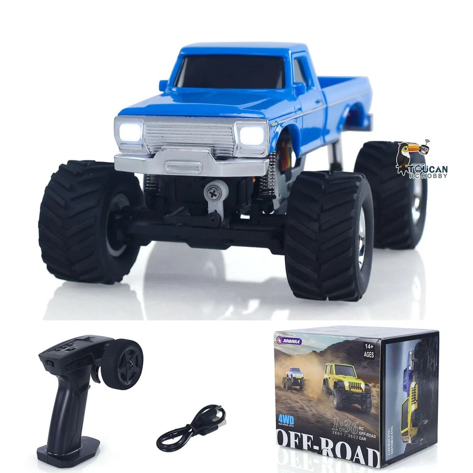 US Stock 1/36 4WD 2.4G RC Off Road Vehicle Mini Crawler Car Battery RTR Car Toys - Image 2 of 4