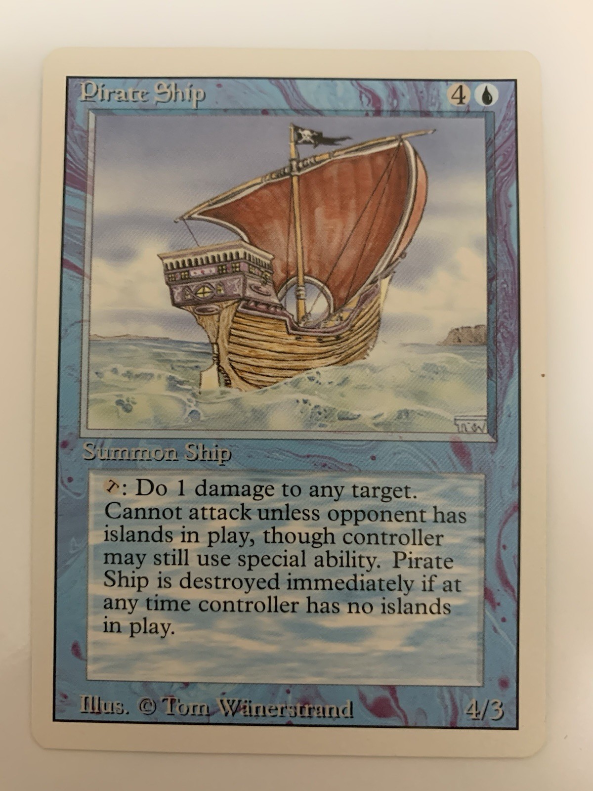 MTG NM Pirate Ship Revised 3rd Edition Free Shipping In The US With Tracking
