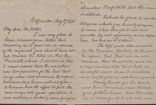 CLARA BARTON - AUTOGRAPH LETTER SIGNED 08/17/1905
