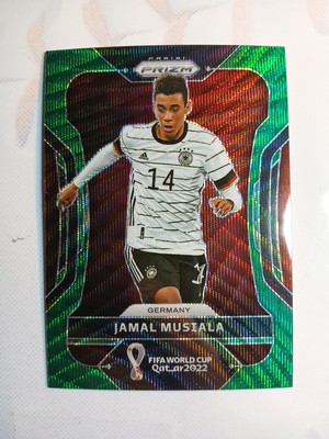 Jamal Musiala Green Wave 2022 Prizm Fifa Road To World Cup Qatar 2022 #108 GER