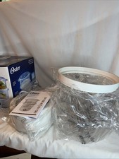 NUEVO vaporizador de verduras para alimentos Oster de doble nivel de caja abierta 5 cuartos de galón CKSTSTMD5-w