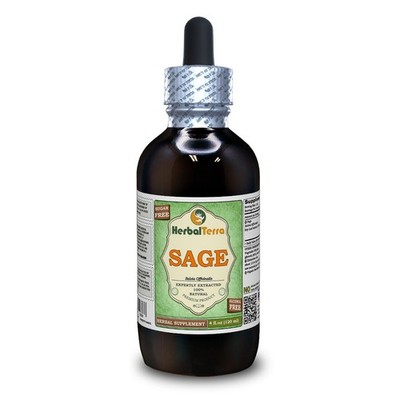 Sage (Salvia Officinalis) Tincture, Dried Leaf Liquid Extract