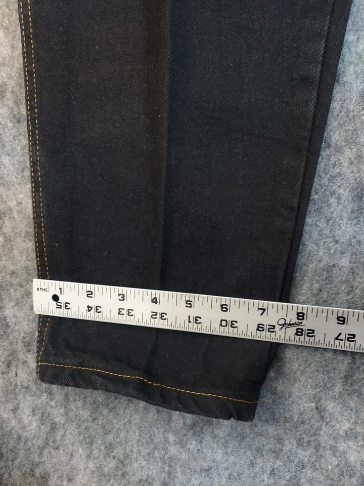 Vtg Bugle Boy Jeans Men 32x30 Black Deadstock Tapered Baggy Y2K Hip Hop USA made - Image 3 of 4