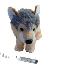 Aurora World Flopsie Wely Wolf Plush 12in Grey White Tan