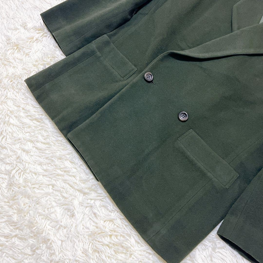 Burberrys Cashmere Blend Double Breasted Blazer Jacket Moss Green L thumbnail 5