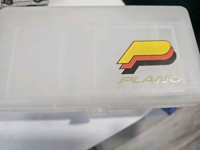 Vintage Plano 3510 Compact Phantom Fishing Tackle Box W/ Lures