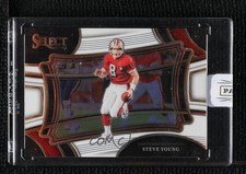 2023 Panini Select Field Level White Prizm 34/35 Steve Young #384 HOF q2w